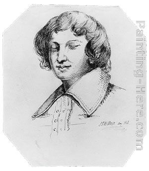 Samuel Finley Breese Morse Head of a Man (from McGuire Scrapbook)